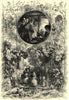 The May Queen: Going a Maying. England. Children 1856 old antique print