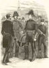 Royal Navy Uniforms. Lieutenant, Captain, Admiral, Midshipman 1856 old print