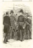 Royal Navy Uniforms. Lieutenant, Captain, Admiral, Midshipman 1856 old print