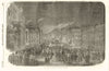 Crimean War. Peace Illuminations - Waterloo-Place. London 1856 old print