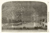 Crimean War Peace Commemoration. Hyde Park & Green Park fireworks. London 1856