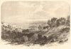 Hampstead Heath. London 1856 old antique vintage print picture