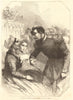 A scene in French life - painted by George Thomas. Society. France 1856 print