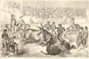 The bull-fight at Bayonne, before the French Emperor. Pyrénées-Atlantiques 1856