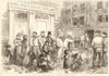 Lambeth High Street. Paradise Gardens. London Sunday morning 1856 old print