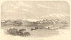 Fort & town of Alessandria. Italy 1857 old antique vintage print picture