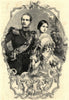 Prince Frederick William of Prussia & the Princess Royal of England 1857 print