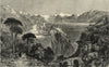 La Madonna del Sasso convent, above Locarno, on Lake Maggiore. Switzerland 1857