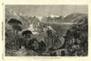 La Madonna del Sasso convent, above Locarno, on Lake Maggiore. Switzerland 1857