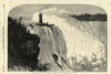The falls of Niagara. North America. Waterfalls 1857 old antique print picture