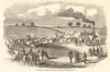 The Rutland ploughing meeting at Uppingham. Farming 1857 old antique print