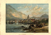 Como, Switzerland (after George Barnard) . Italy 1857 old antique print