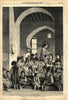 Moorish girls' schools in Algiers. Algeria. Children 1858 old antique print