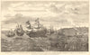 Frederick V landing at Gravesend to wed Princess Elizabeth 1612. Willaertts 1858