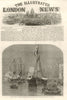 Prince & Princess Frederick William Landing at Antwerp. Belgium 1858 old print