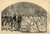 The royal wedding - the bridal procession in St. James's Palace. London 1858