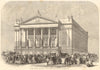 Royal Opera House. Covent Garden Theatre opening. London 1858 old print