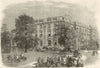 Queen Victoria's Visit to Birmingham - Arriving at Stoneleigh Abbey 1858 print