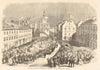 The Burns Centenary Festival. Procession in Dumfries High Street. Scotland 1859