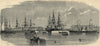 Opening of the Inner Dock at Southampton. Hampshire. Ports 1859 old print