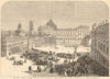 Italian independence wars. French artillery in the Piazza Castello, Turin 1859