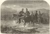 2nd Italian War of Independence. French Cavalry crossing Adda tributary 1859