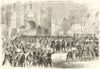Army Italy Paris Triumphal Arch Place de la Bastille Milan Cathedral front 1859