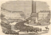 Paris Fetes. Army of Italy defiling before the Emperor, Place Vendome 1859