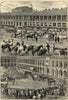 Cattle show at Halifax. Yorkshire. Cows 1859 old antique vintage print picture