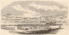 Opening of the new Docks at Swansea. Wales 1859 old antique print picture