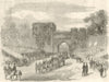 Queen Victoria's Visit to North Wales: Departure from Penrhyn Park 1859 print