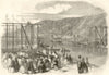 Victoria Bridge Severn Valley Railway Arley Bewdley. Worcestershire 1859 print