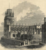 The church of St. Mary Redcliffe, Bristol. Churches 1860 old antique print