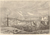 View of Milford Haven from Hakin - from a painting by Mr. Wehnart. Wales 1860