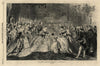 Queen Victoria's drawing room - ceremony of presentation. London. Royalty 1860