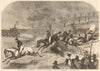 Northampton steeplechases. Military Gold Cup. The last leap. Weir. Racing 1860