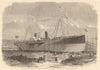 Launch of the Ocean Mail Company's steam-ship Connaught at Jarrow, Tyneside 1860