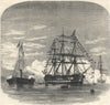 Prince of Wales (Edward VII) embarking HMS Hero at Plymouth for Canada 1860