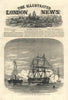 Prince of Wales (Edward VII) embarking HMS Hero at Plymouth for Canada 1860