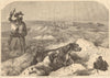Grouse-shooting - from a drawing by Harrison Weir. Hunting. Dogs 1860 print