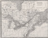 Prince of Wales (Edward VII)'s visit. Canada New Brunswick Nova Scotia 1860 map