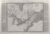 Prince of Wales (Edward VII)'s visit. Canada New Brunswick Nova Scotia 1860 map