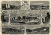Caton Island River St John Gates Town Rapids Fredricton New Brunswick 1860