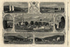 Caton Island River St John Gates Town Rapids Fredricton New Brunswick 1860