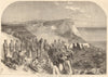 Rifle fete at Ecclesbourne, near Hastings. Sussex. Militaria 1860 old print