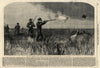 Prince of Wales (Edward VII) shooting on the far west prairies. Canada 1860