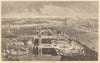 The city of Coblenz. Germany 1860 old antique vintage print picture