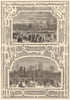 The weather & the parks. Regents Park. St James's park. London 1861 old print
