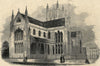 Worcester Cathedral. Worcestershire. Churches 1861 old antique print picture