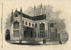 Worcester Cathedral. Worcestershire. Churches 1861 old antique print picture